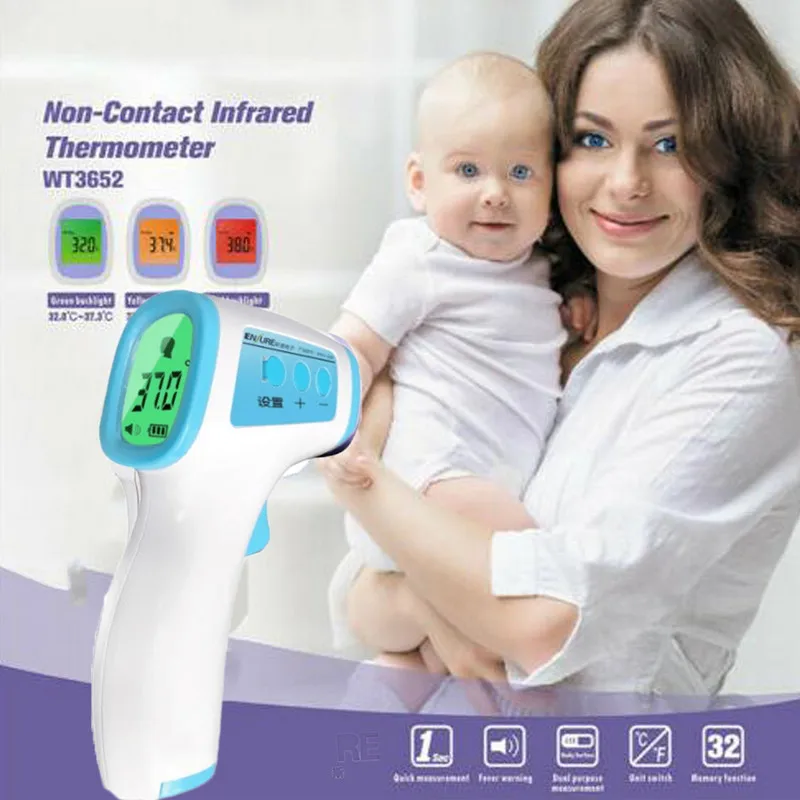 CE Certification No Touch Infrared Digital Forehead Thermometer Baby Adult Body Temperature Gun
CE Certification No Touch Infrared Digital Forehead Thermometer Baby Adult Body Temperature Gun
