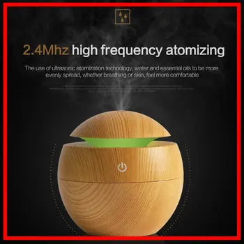 130ml Wood Grain air Humidifier with LED Light 150ML Ultrasonic Aromatherapy Mist Maker Fogger for Home Car Aroma Diffuser
130ml Wood Grain air Humidifier with LED Light 150ML Ultrasonic Aromatherapy Mist Maker Fogger for Home Car Aroma Diffuser