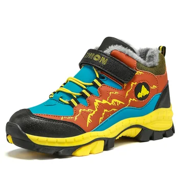 

2019 Children Outdoor Sports Hiking Shoes, Kids Wear Resisting Rock Climbing Footwear, Boy Walking Anti-Skid Claw Trekking Shoes