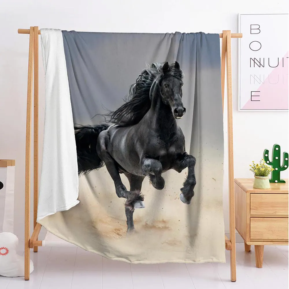 Dark horse animal Custom blankets Large and small size throw blanket tapestry sleeping blanket soft flannel blanket bedding
Dark horse animal Custom blankets Large and small size throw blanket tapestry sleeping blanket soft flannel blanket bedding