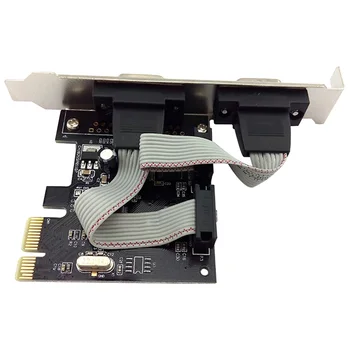 RS232 Mini Add On Computer Durable Black Adapter 9 Pin Expansion Card PCI-E Serial Port With Drive Disc Board Convert WCH382L
RS232 Mini Add On Computer Durable Black Adapter 9 Pin Expansion Card PCI-E Serial Port With Drive Disc Board Convert WCH382L