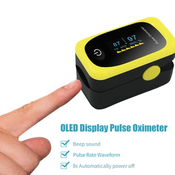Digital Fingertip Pulse Oximeter OLED Display Blood Oxygen Sensor Saturation SpO2 Monitor Measurement Meter Beep Sound Setting
Digital Fingertip Pulse Oximeter OLED Display Blood Oxygen Sensor Saturation SpO2 Monitor Measurement Meter Beep Sound Setting