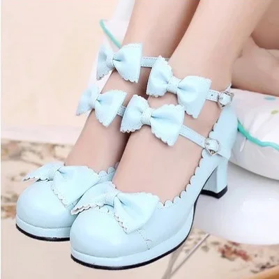 Girl Women Sweet Low Heels Bowtie Pumps Low Square Buckle Straps PU Leather Cosplay Maid Shoes Kawaii Princess Lolita Shoe
Girl Women Sweet Low Heels Bowtie Pumps Low Square Buckle Straps PU Leather Cosplay Maid Shoes Kawaii Princess Lolita Shoe