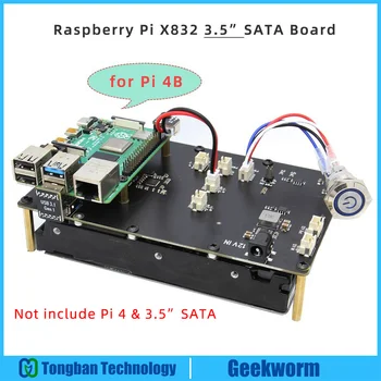 Raspberry Pi X832 3.5" SATA HDD Storage Expansion Board with USB 3.1 Jumper for Raspberry Pi 4 Model B Only
Raspberry Pi X832 3.5" SATA HDD Storage Expansion Board with USB 3.1 Jumper for Raspberry Pi 4 Model B Only