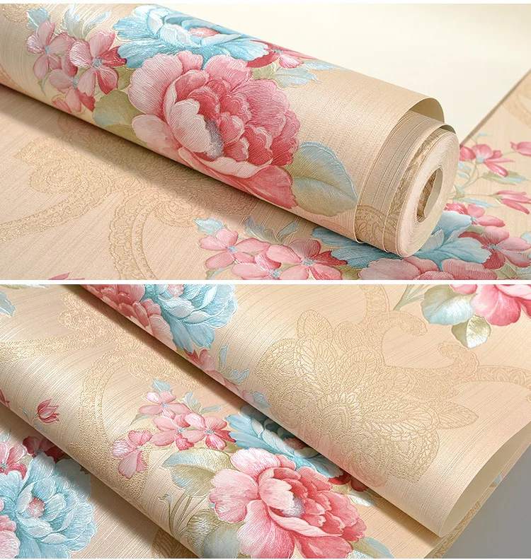 Wholesale European Style Pastoral Style PVC Big Flower Background of Television in the Drawing Room Wallpaper Flower Beauty Salo
Wholesale European Style Pastoral Style PVC Big Flower Background of Television in the Drawing Room Wallpaper Flower Beauty Salo