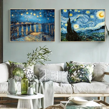 Famous Artist Van Gogh Oil Painting Starry Sky Iris Flower Sunrise Landscape Canvas Painting Print Poster Picture Wall Decor
Famous Artist Van Gogh Oil Painting Starry Sky Iris Flower Sunrise Landscape Canvas Painting Print Poster Picture Wall Decor