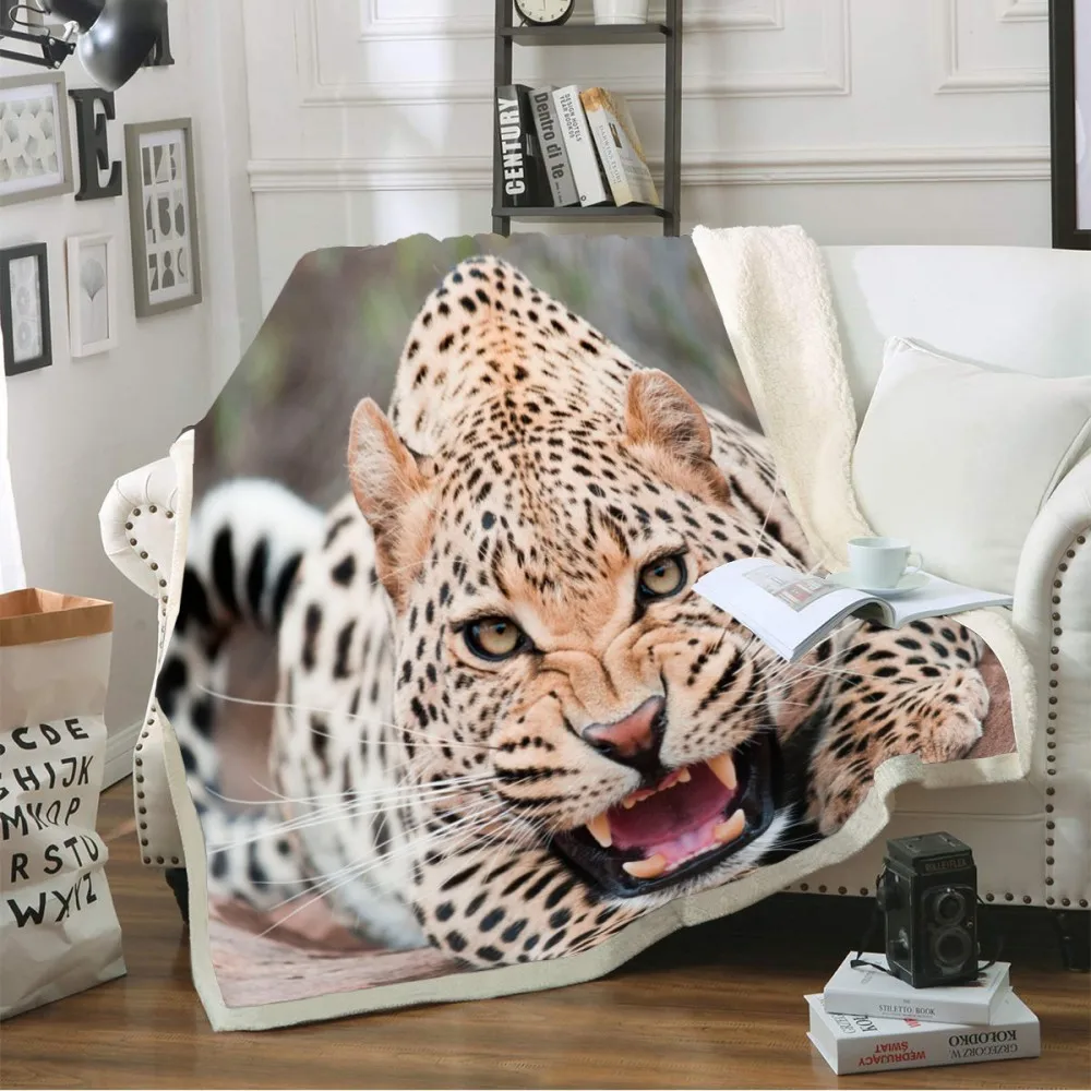 3D Digital Print Leopard Image Soft Sherpa Fleece Blanket Plush Throw Blanket for Boys Bed Sheet Sofa Cover Jungle Animal Series
3D Digital Print Leopard Image Soft Sherpa Fleece Blanket Plush Throw Blanket for Boys Bed Sheet Sofa Cover Jungle Animal Series