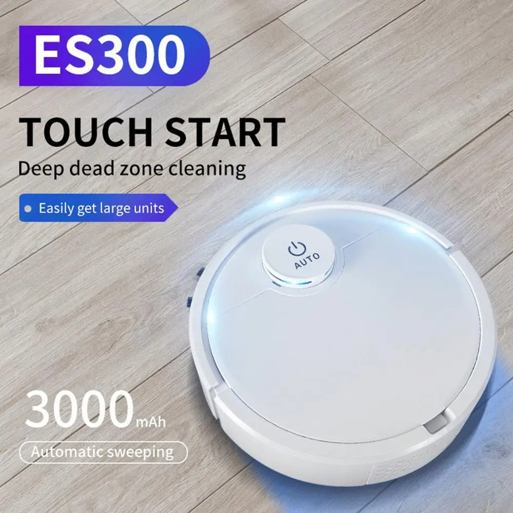ES300 Robot Vacuum Cleaner USB 2000Pa Auto 450ML Portable Dust Box Multifunctional Smart One Key Start Vacuum Cleaner For Home
ES300 Robot Vacuum Cleaner USB 2000Pa Auto 450ML Portable Dust Box Multifunctional Smart One Key Start Vacuum Cleaner For Home
