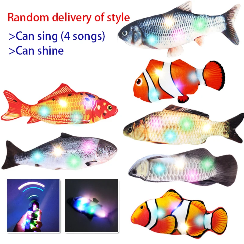 Electric Cat Toy Fish USB Charger Interactive Cat Chew Bite Toys Luminous Fish Flop Cat Wagging Toy Pet Supplies 
Electric Cat Toy Fish USB Charger Interactive Cat Chew Bite Toys Luminous Fish Flop Cat Wagging Toy Pet Supplies