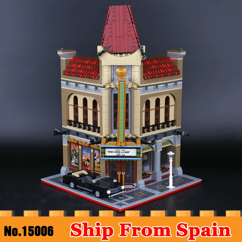 15006 City Street Palace Cinema Model Building Blocks Set Compatible with Legoed 10232 Classic House Architecture Toys
15006 City Street Palace Cinema Model Building Blocks Set Compatible with Legoed 10232 Classic House Architecture Toys