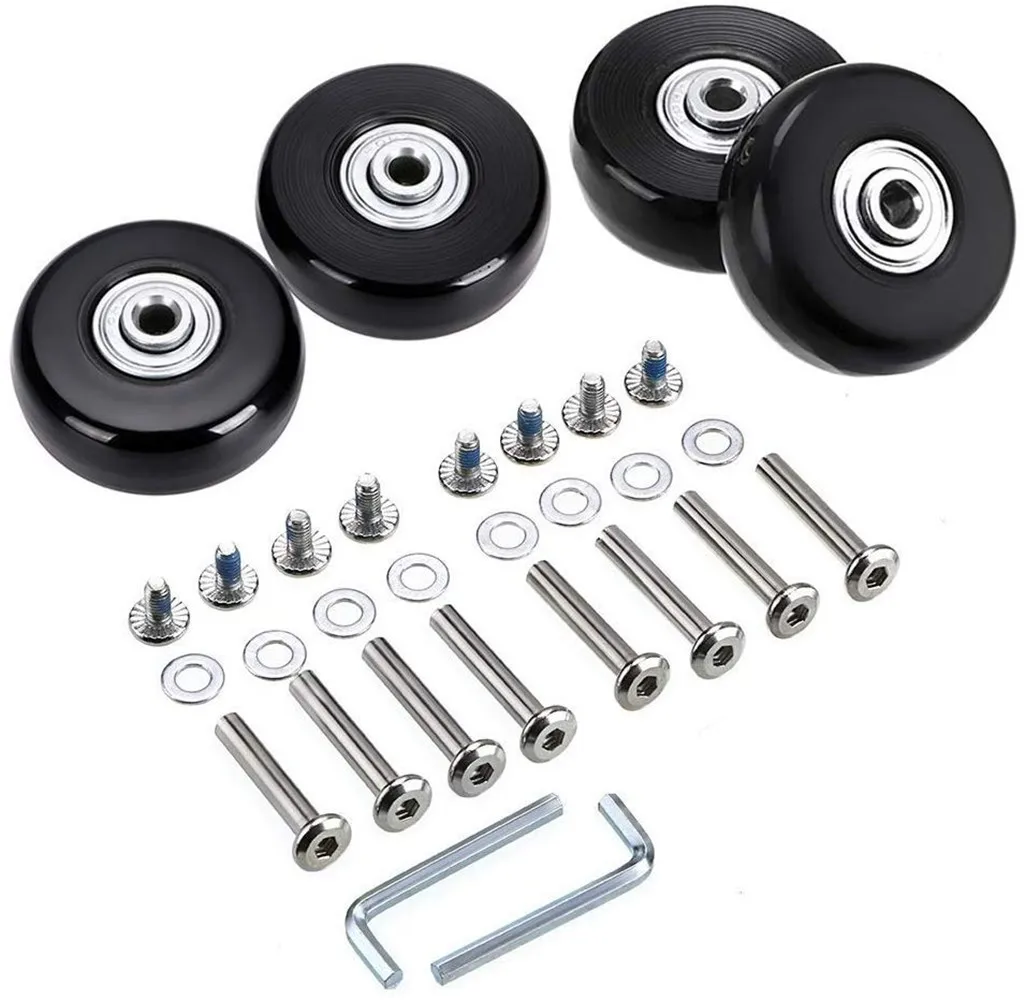 Luggage Suitcase Replacement Wheels Rubber Swivel Caster Bearings Repair Kits 45MM baggage replacement rubber wheel 0122 | Инструменты