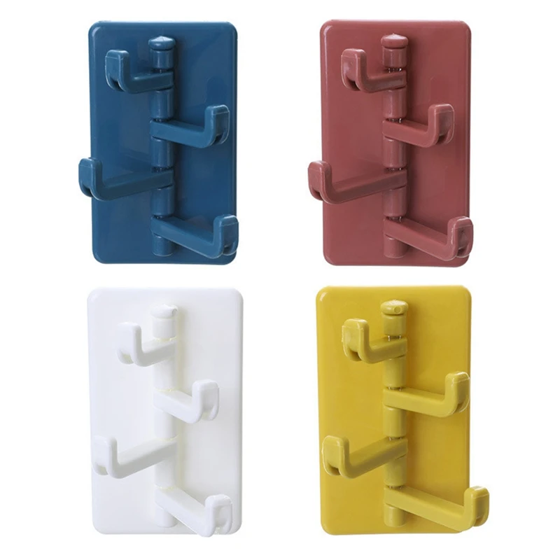 Wall Mounted Type Rack Paste Kitchen And Bathroom Hook Multi-Function Rotatable Storage Rack Single Rack Branch Hooks
Wall Mounted Type Rack Paste Kitchen And Bathroom Hook Multi-Function Rotatable Storage Rack Single Rack Branch Hooks