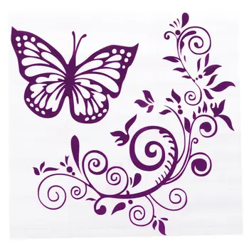 Reflective Personality Butterfly Flower Car Stickers Car Body Car Styling Removable Waterproof Stickers, Purple
Reflective Personality Butterfly Flower Car Stickers Car Body Car Styling Removable Waterproof Stickers, Purple