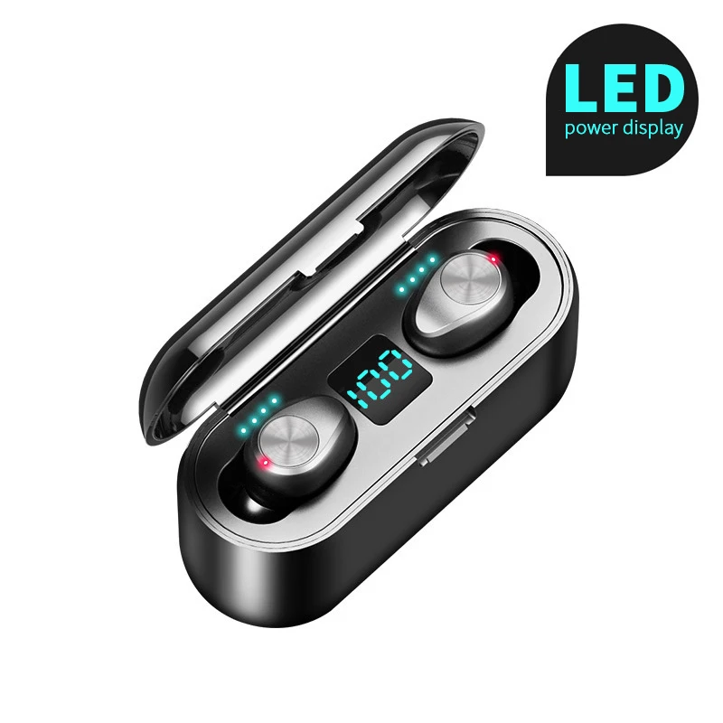 DUSH TWS F9 Wireless Earphone Bluetooth v5.0 Mini Smart Touch Earbuds LED Display With Power Bank Headset and Mic
DUSH TWS F9 Wireless Earphone Bluetooth v5.0 Mini Smart Touch Earbuds LED Display With Power Bank Headset and Mic