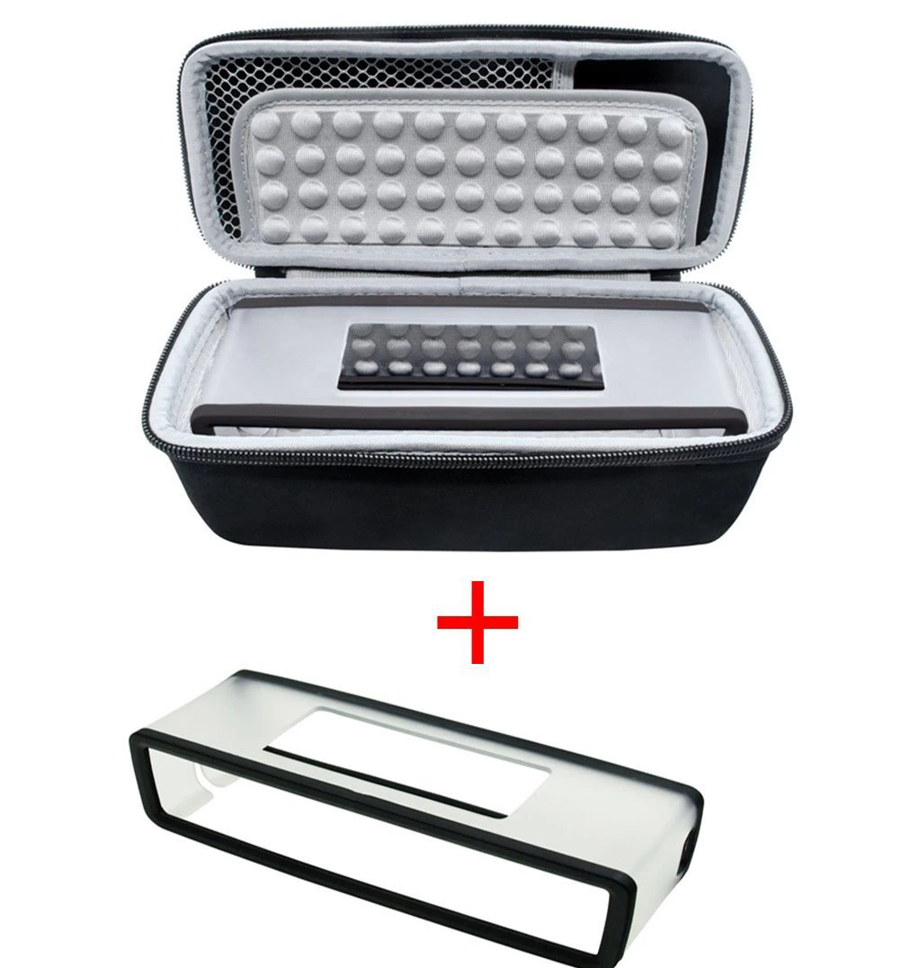 Portable Case Set Travel EVA Silicone Storage Bag And Soft Cover For Bose-Soundlink Mini I II 2 BT Speaker | Электроника