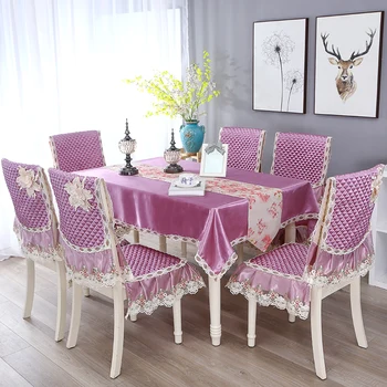 Floral Rectangular Tablecloth Embroidered Lace Table Cover Chair Cushion Cover Set Room Tablecloth Dustproof Table Cover W
Floral Rectangular Tablecloth Embroidered Lace Table Cover Chair Cushion Cover Set Room Tablecloth Dustproof Table Cover W