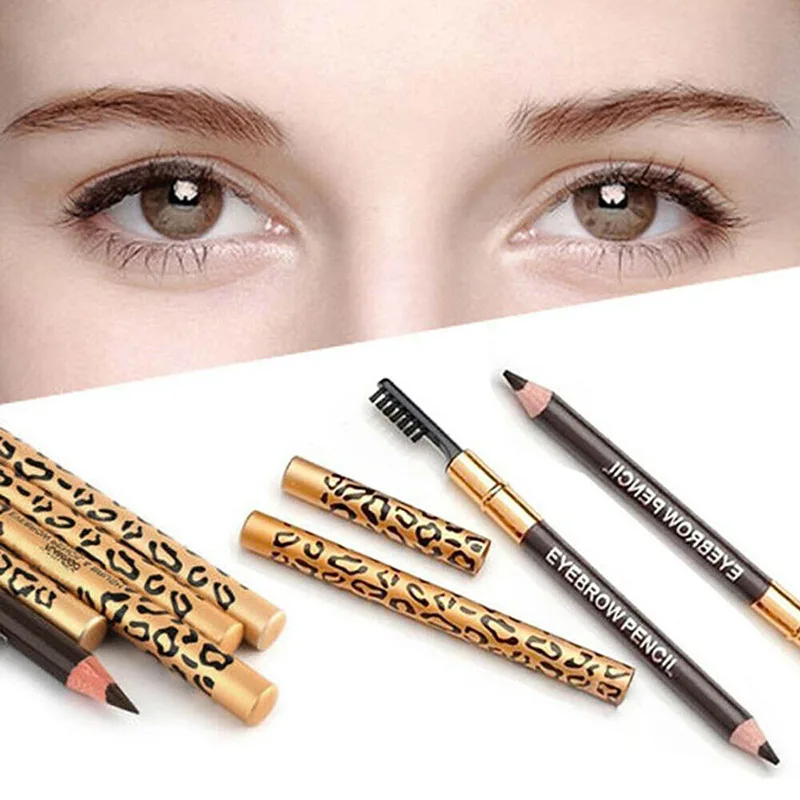 5 Colors Leopard Eyebrow Pencil Double Head With Brush Waterproof Sweatproof Eyebrow Pencil @ME88
5 Colors Leopard Eyebrow Pencil Double Head With Brush Waterproof Sweatproof Eyebrow Pencil @ME88