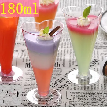 50pcs Creative love shape transparent disposable dessert cup party wedding birthday favor wine cake plastic cups with lid
50pcs Creative love shape transparent disposable dessert cup party wedding birthday favor wine cake plastic cups with lid