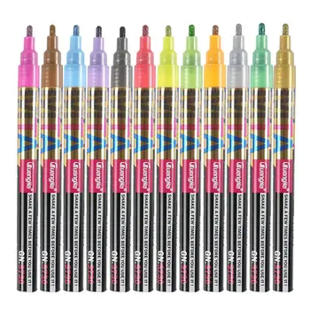 1 Set 12pcs Metallic Marker Pens Drawing Colorful DIY Gliter Portable Metallic Pens Coloring Pens for Kids Adults
1 Set 12pcs Metallic Marker Pens Drawing Colorful DIY Gliter Portable Metallic Pens Coloring Pens for Kids Adults