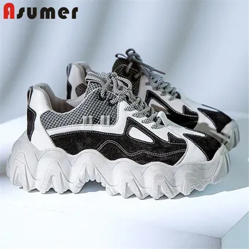 Asumer 2020 sneaker women genuine leather Vulcanized Shoes spring summer Breathable casual Dad Chunky Platform shoes woman
Asumer 2020 sneaker women genuine leather Vulcanized Shoes spring summer Breathable casual Dad Chunky Platform shoes woman