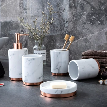 High-grade ceramic bathroom five-piece suit Nordic light luxury marble wash kits bathroom simple bath five-piece
High-grade ceramic bathroom five-piece suit Nordic light luxury marble wash kits bathroom simple bath five-piece
