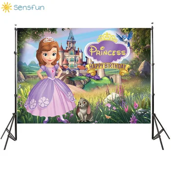Sensfun Cartoon P0rincess Theme Photo Backdrop Princess Sofia Castle girl Birthday Party Photography Background Custom Vinyl
Sensfun Cartoon P0rincess Theme Photo Backdrop Princess Sofia Castle girl Birthday Party Photography Background Custom Vinyl