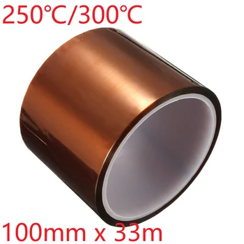 100mm x 33m Polyimide Adhesive Tape BGA PCB 3D Printing Board Protection High Temperature Heat Resistant Electronic Insulation
100mm x 33m Polyimide Adhesive Tape BGA PCB 3D Printing Board Protection High Temperature Heat Resistant Electronic Insulation