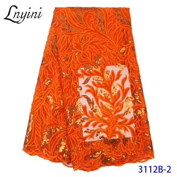 Latest Orange Velvet Lace Fabrics with Sequins French Tulle Mesh Lace Fabric African Sequence Lace Fabric for Wedding L3112B
Latest Orange Velvet Lace Fabrics with Sequins French Tulle Mesh Lace Fabric African Sequence Lace Fabric for Wedding L3112B