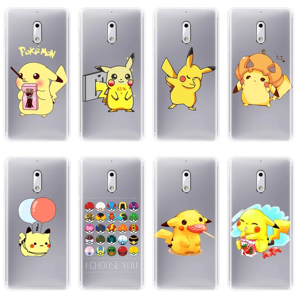 TPU For Nokia 8 6 5 3 2 1 Phone Case Silicone Pokemon Pikachu Kawaii Japan Cute Cartoon Soft Back Cover For Nokia 7 Plus X6 Case
TPU For Nokia 8 6 5 3 2 1 Phone Case Silicone Pokemon Pikachu Kawaii Japan Cute Cartoon Soft Back Cover For Nokia 7 Plus X6 Case