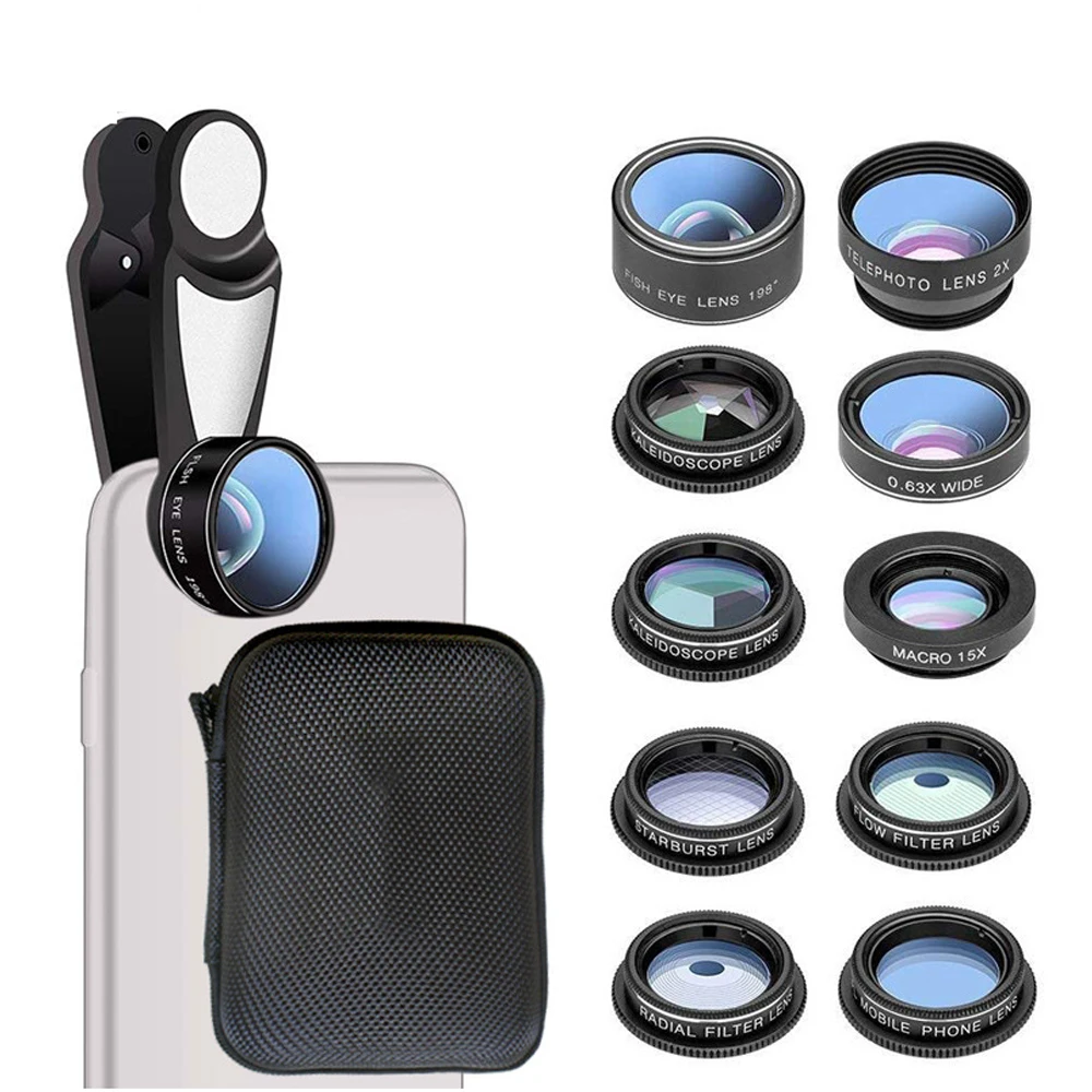 Universal Multifunctional HD Fisheye Wide Angle Macro 2X Telescope Mobile Phone Camera Lens Set Phone Photography Accessories
Universal Multifunctional HD Fisheye Wide Angle Macro 2X Telescope Mobile Phone Camera Lens Set Phone Photography Accessories