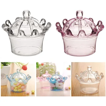 12 PCS Candy Boxes, Plastic Mini e with Crown Design Party Decoration Clear Plastic Crown Fillable Party Favor Box for Candie 
12 PCS Candy Boxes, Plastic Mini e with Crown Design Party Decoration Clear Plastic Crown Fillable Party Favor Box for Candie