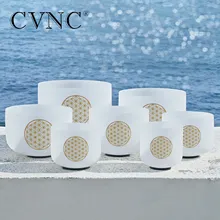 CVNC 6-12 Inch Frosted Quartz Crystal Singing Bowl with Flower of Life Set of 7pcs for Meditation Sound Healing Mind Focus
CVNC 6-12 Inch Frosted Quartz Crystal Singing Bowl with Flower of Life Set of 7pcs for Meditation Sound Healing Mind Focus