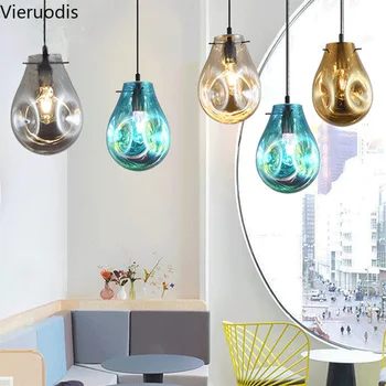 Modern Led Pendant Light Colorful Glass Hanging Lamp for Restaurant Bar Coffee Hotel Loft Home Decor Luminaire Suspension Lights
Modern Led Pendant Light Colorful Glass Hanging Lamp for Restaurant Bar Coffee Hotel Loft Home Decor Luminaire Suspension Lights