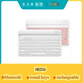 B.O.W Small Bluetooth Keyboard Rechargeable Built in 800 mAh Battery, Portable Wireless Tablet Keyboard for iPad /iPhone
B.O.W Small Bluetooth Keyboard Rechargeable Built in 800 mAh Battery, Portable Wireless Tablet Keyboard for iPad /iPhone