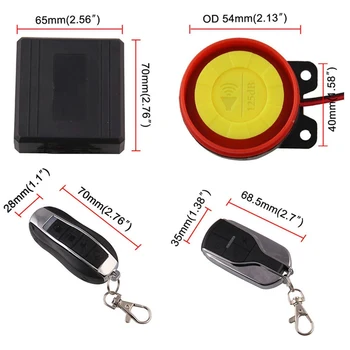12V Universal Motorcycle Alarm System Scooter Anti-theft Security Alarm System Two Pcs Control Key Fob
12V Universal Motorcycle Alarm System Scooter Anti-theft Security Alarm System Two Pcs Control Key Fob