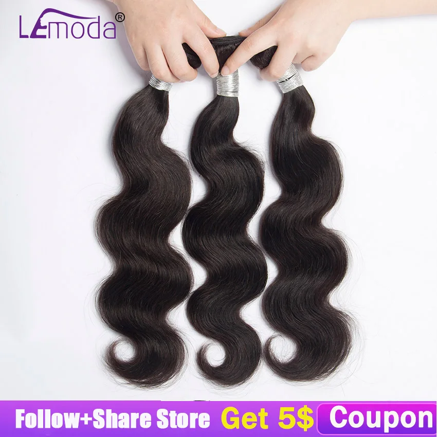 Lemoda Brazilian Body Wave 4 Bundles Human Hair weave 100% Remy Hair Extensions Natural Color Free Shipping 4 Pc/Lot
Lemoda Brazilian Body Wave 4 Bundles Human Hair weave 100% Remy Hair Extensions Natural Color Free Shipping 4 Pc/Lot