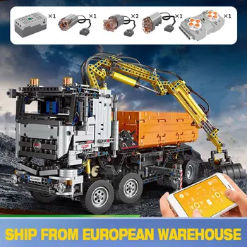 New Technic Remote Control Vehicle Compatible with 42043 Arocs 3245 Truck Car Model Building Blocks Bricks Kids Christmas Gifts
New Technic Remote Control Vehicle Compatible with 42043 Arocs 3245 Truck Car Model Building Blocks Bricks Kids Christmas Gifts
