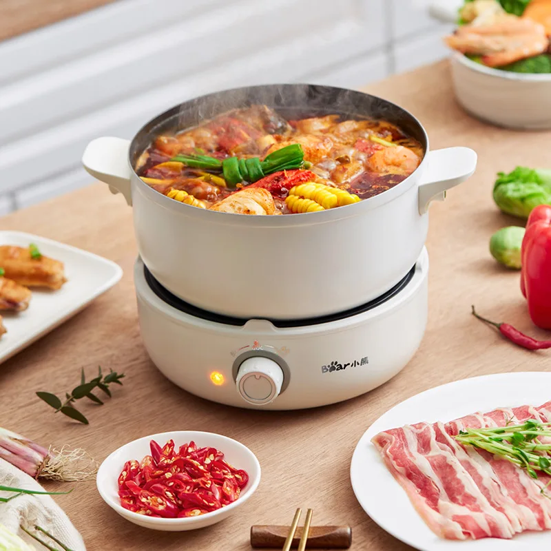 220V Electric Hot Pot Multifunction Rice Cooker Portable Split Type Pot Kitchen Cooker Non-stick Frying Pan For Travel Kitchen
220V Electric Hot Pot Multifunction Rice Cooker Portable Split Type Pot Kitchen Cooker Non-stick Frying Pan For Travel Kitchen
