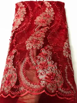 New Design African Lace Fabric High Quality 5yards red French Fabric Beaded Nigerian Swiss Lace Fabrics For Dress FJU212
New Design African Lace Fabric High Quality 5yards red French Fabric Beaded Nigerian Swiss Lace Fabrics For Dress FJU212