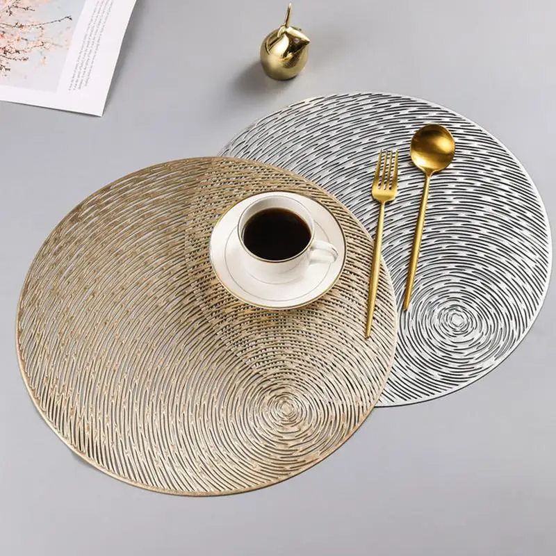 Round PVC Placemat Heat Resistant Wear Resistant Non-Slip Washable Table Mat For Holiday Decoration place mats for dining table
Round PVC Placemat Heat Resistant Wear Resistant Non-Slip Washable Table Mat For Holiday Decoration place mats for dining table