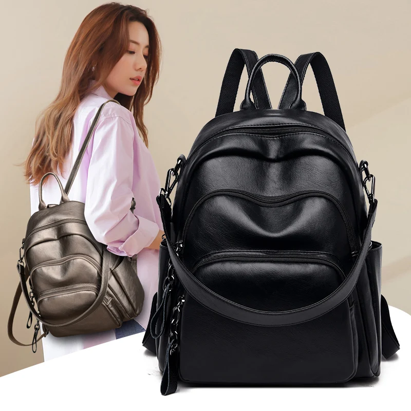 YILIANSecurity 2021 new backpack backpack fashion goddess temperament and soft leather shoulder his joker brim backpack
YILIANSecurity 2021 new backpack backpack fashion goddess temperament and soft leather shoulder his joker brim backpack
