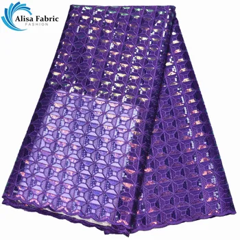 Alisa Purple Lace Fabrics With Embroidery Lace 5 Yards/pcs French Sequins Lace Fabrics Nigerian Lace For Nigerian Wedding Party
Alisa Purple Lace Fabrics With Embroidery Lace 5 Yards/pcs French Sequins Lace Fabrics Nigerian Lace For Nigerian Wedding Party