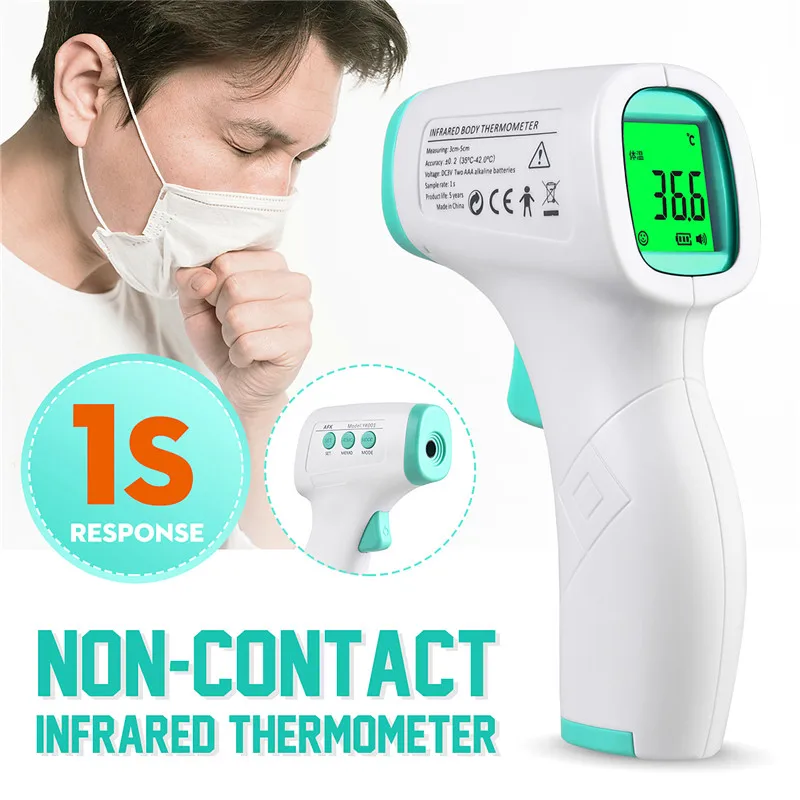 Portable Non-Contact Forehead Electronic Infrared Thermometer LCD Digital Temperature Fever Measurement Tester for Baby Adults
Portable Non-Contact Forehead Electronic Infrared Thermometer LCD Digital Temperature Fever Measurement Tester for Baby Adults