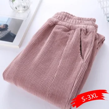 Autumn Women Corduroy Pants Pantalon Mujer Elastic Waist Harem Pants Plus Size 3XL Casual Sweatpants Trousers Loose Pants
Autumn Women Corduroy Pants Pantalon Mujer Elastic Waist Harem Pants Plus Size 3XL Casual Sweatpants Trousers Loose Pants