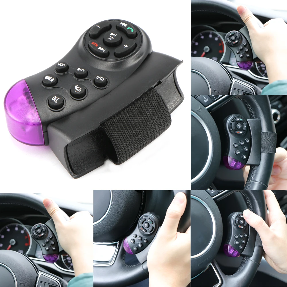 Universal Car Steering Wheel Bluetooth Multifunction Button Car Phone Controller Wireless MP5 Multimedia Player Remote Control
Universal Car Steering Wheel Bluetooth Multifunction Button Car Phone Controller Wireless MP5 Multimedia Player Remote Control