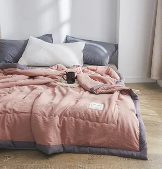 2020 New Summer Throw Quilt Washed Cotton Duvet Pink Bed Cover Japan Comforter Freshness Double Patchwork Duvet Home Solid Style
2020 New Summer Throw Quilt Washed Cotton Duvet Pink Bed Cover Japan Comforter Freshness Double Patchwork Duvet Home Solid Style