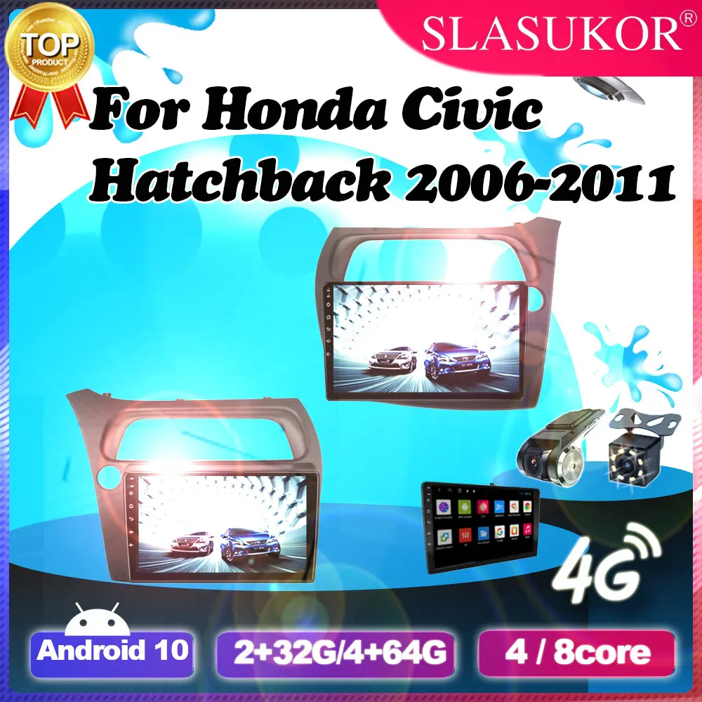 2G+32G Android 10 For Honda Civic Hatchback 2006 2007 2008 - 2011 Autoradio Video Radio Multimedia Player GPS Carplay 2 Din DVD
2G+32G Android 10 For Honda Civic Hatchback 2006 2007 2008 - 2011 Autoradio Video Radio Multimedia Player GPS Carplay 2 Din DVD