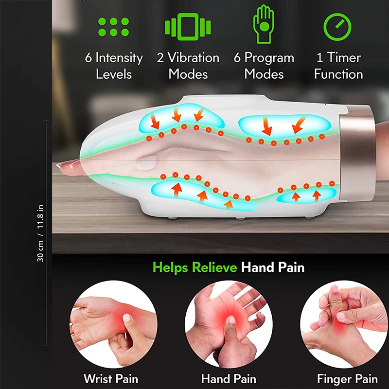 Generic Hand Massager Finger Roller Acupressure Hand Therapy Massager