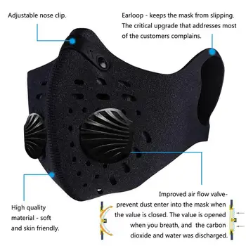 Masks with Filter For 2020 global Breathing Valve Carbon Reusable Respirator Protective Mask
Masks with Filter For 2020 global Breathing Valve Carbon Reusable Respirator Protective Mask