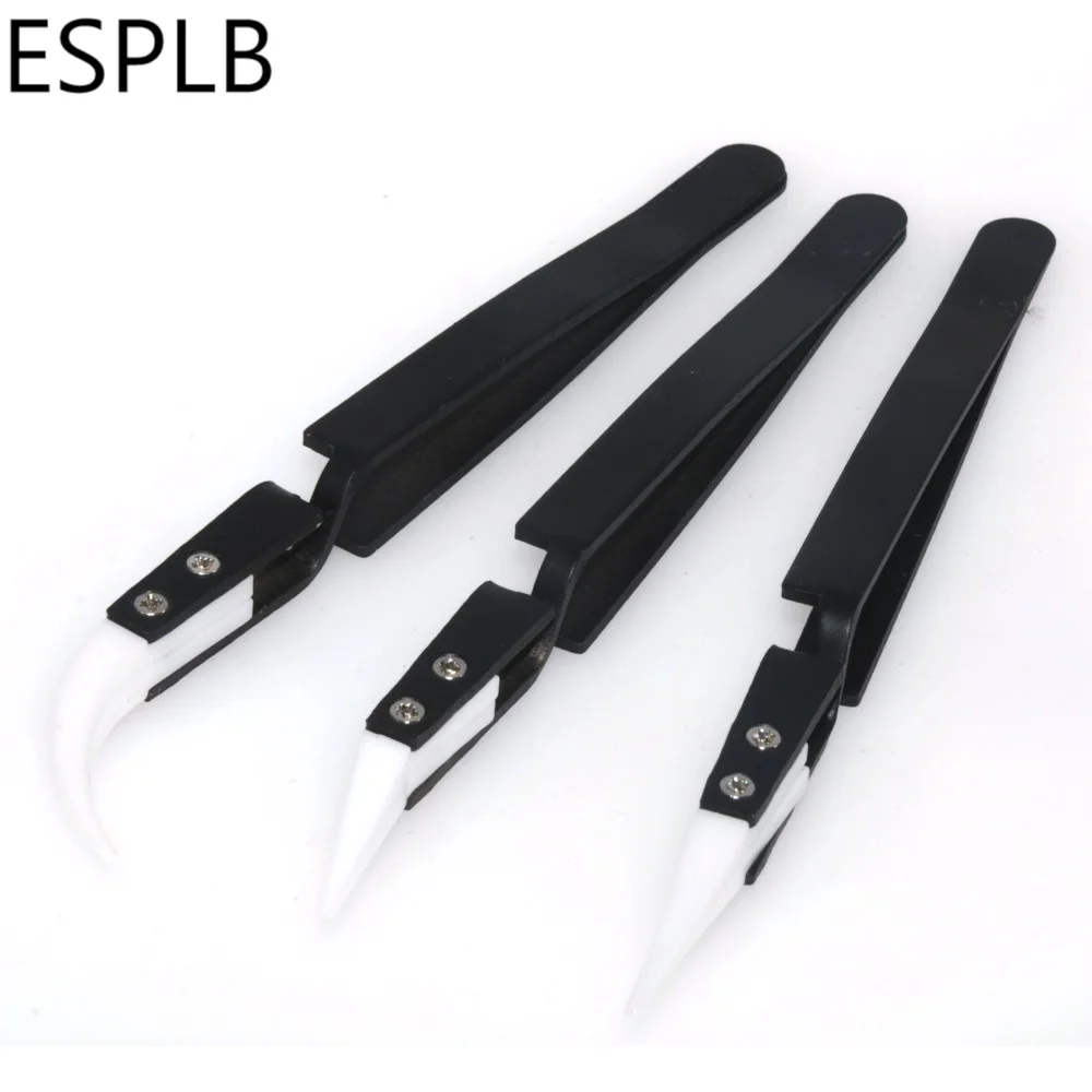 Reverse Tweezers Black Stainless Steel Handle White Ceramic Precision Cigarette Anti-Static Electronic Reverse Tweezers
Reverse Tweezers Black Stainless Steel Handle White Ceramic Precision Cigarette Anti-Static Electronic Reverse Tweezers